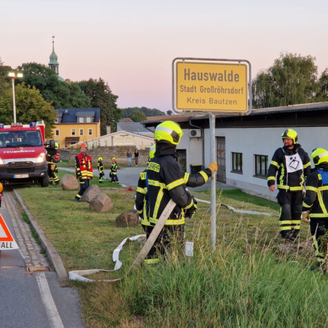 Übung im Ortsteil Hauswalde