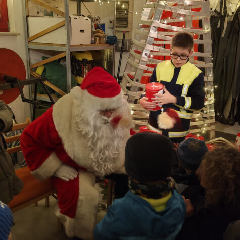 Der Weihnachtsmann kam zu Besuch