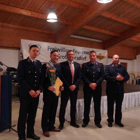 Beförderung Kam Florian Heintz zum Hauptfeuerwehrmann