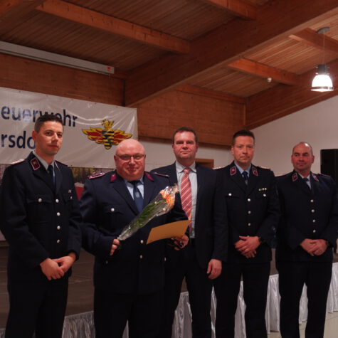Beförderung Kam Ronny Wunderlich zum Hauptfeuerwehrmann