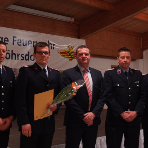 Beförderung Kam Tobias Hörndler zum Löschmeister